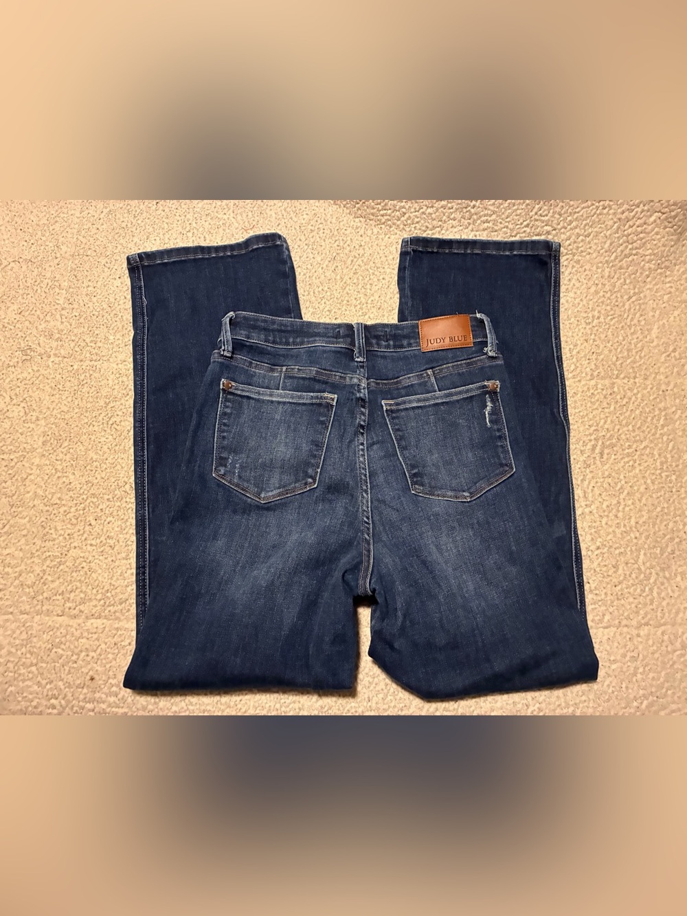 Judy Blue Dark Blue Straight Leg Jeans, size 9/29, comfortable and stretchy - Picture 7 of 13